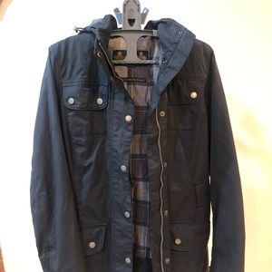 Barbour ink blue waterproof-breathable jacket size M